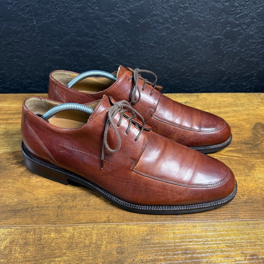 Johnston & Murphy Signature Series 15-4504 Brown Leather Oxford Mens 9.5M
